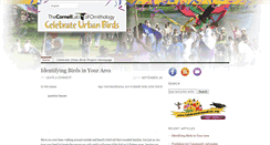 Desktop Screenshot of blog.celebrateurbanbirds.org
