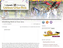 Tablet Screenshot of blog.celebrateurbanbirds.org